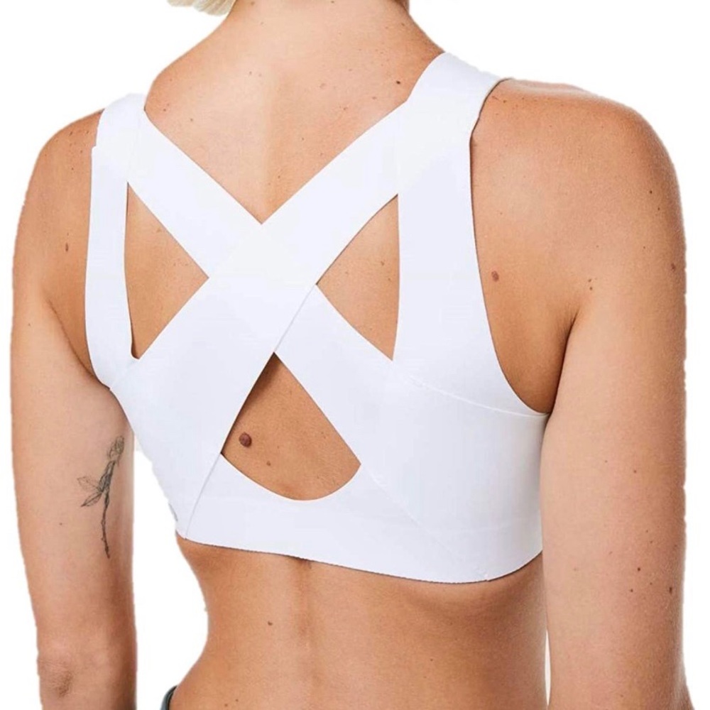 Lululemon Enlite Bra ZIP Front white 36DD 36E 36D